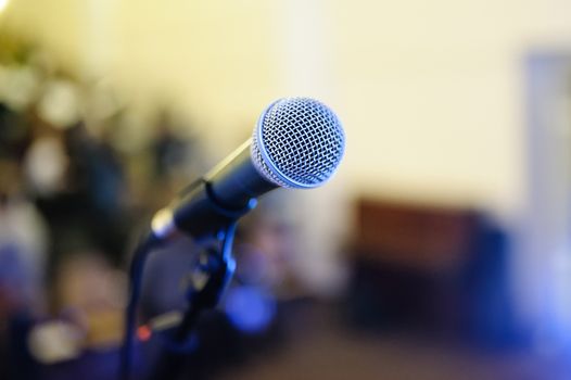 microphone on stage