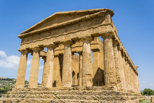 Temple of Concordia. Valley of the Temples at Agrigento on Sicily, Italy