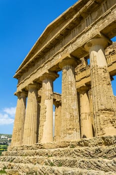 Temple of Concordia. Valley of the Temples at Agrigento on Sicily, Italy