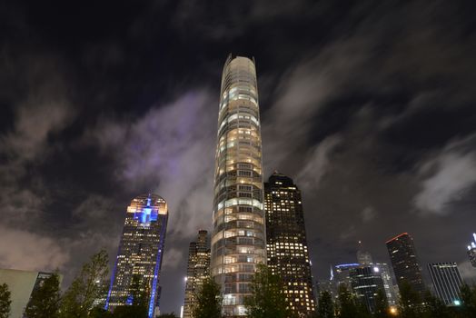 HDR image of Dallas at night