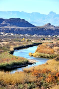 A river running through Big Bend National Park, Texas