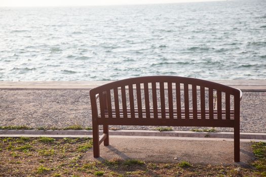 single bench along the corridor. Yet the sea front. feel lonely