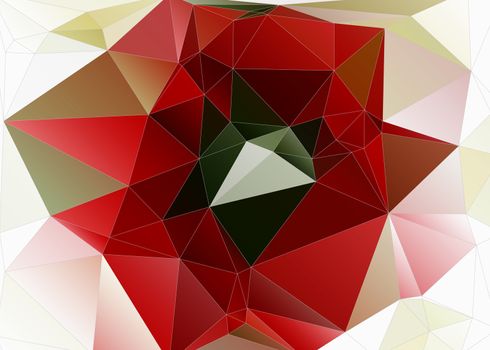 Abstract polygon background, multi-colored triangular mosaic