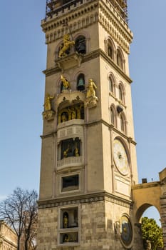 Messina Duomo Cathedral spire view, Italy Sicily 