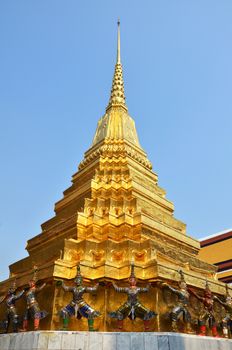 Golden pagoda in Grand Palace, Bangkok, Thailand