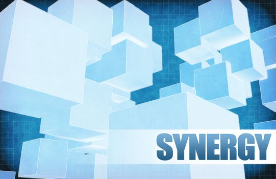 Synergy on Futuristic Abstract for Presentation Slide