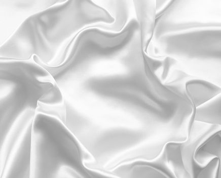 Smooth elegant white silk can use as wedding background 