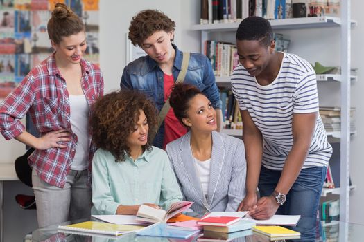 Fashion students working as a team at the college