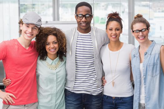 Fashion students working as a team at the college