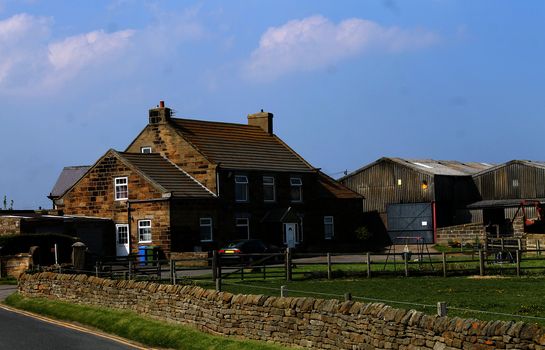 Countryside farm in Whitby, North Yorkshire, England.
