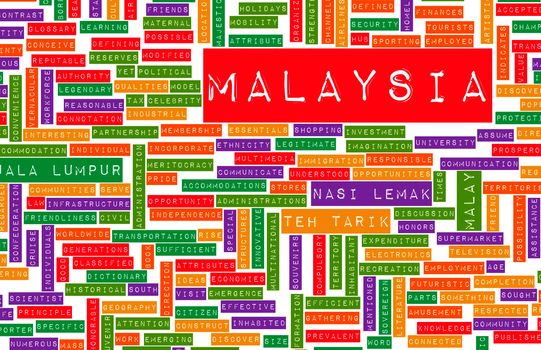 Malaysia Kuala Lumpur as a Abstract Concept Art