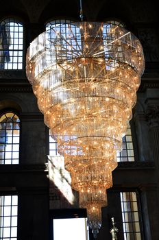 Huge Chandelier in entrance hall