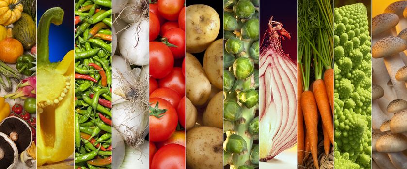 Fresh Vegetables - website header panel