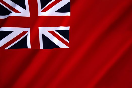The British Red Ensign - flown by British-registered ships.