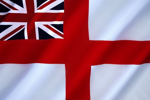 British White Ensign - flown by the Royal Navy and most Commonwealth navies, the Royal Yacht Squadron and ships of Trinity House.