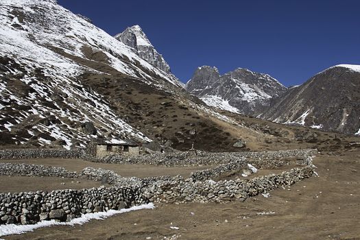 gokyo valley in himalayas