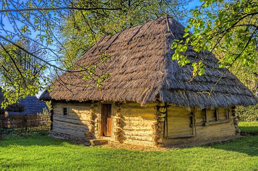 The well-preserved wooden house, Transcarpathia early 18th century