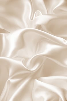 Smooth elegant golden silk can use as wedding background. In Sepia toned. Retro style