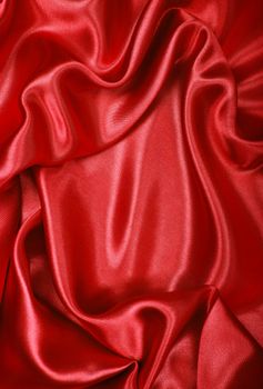 Smooth elegant red silk or satin can use as background 