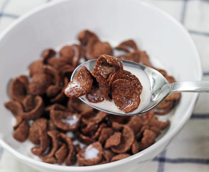 Breakfast cereal in a bowl