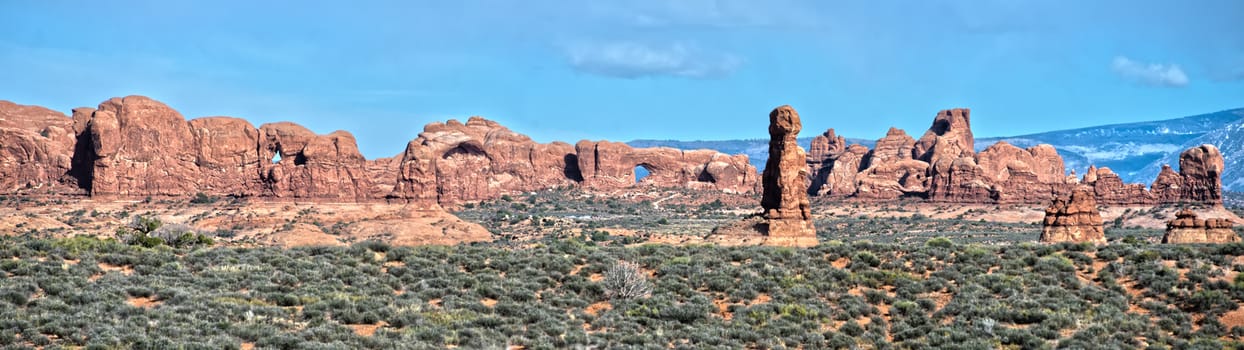 Arches National Park  Moab  Utah  USA