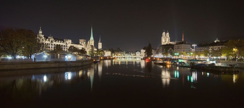 Zürich at dark night