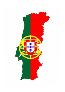 portugal country flag map shape national symbol