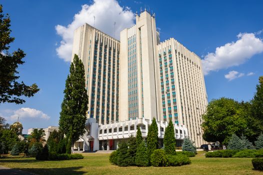 Building with offices of several ministries in Chisinau, Moldova