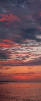 beautiful sunset at the beach. 