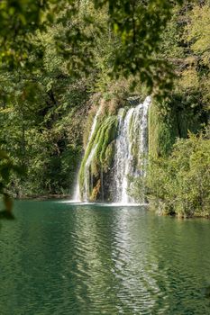 Plitvice lakes of Croatia - national park in autumn