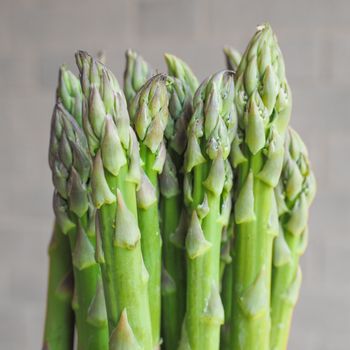 Detail of Asparagus officinalis vegetables