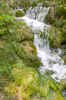 Plitvice lakes of Croatia - national park in autumn. waterfall