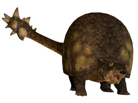 Glyptodont was a large herbivorous mammal that lived in the Pleistocene Period of North and South America.