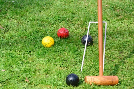 Equipment for playing croquet