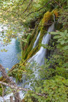 Plitvice lakes of Croatia - national park in autumn