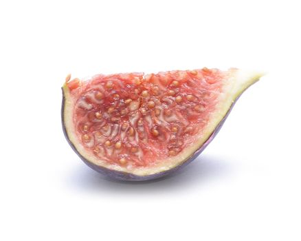 Ripe figs isolated on a white background