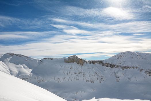 winter mountains landscape