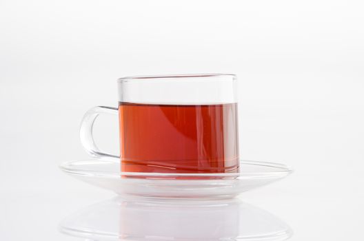 Tea in glass cup on a background. Tea in glass cup on a background.