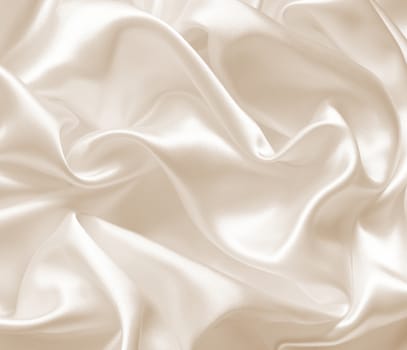 Smooth elegant golden silk can use as wedding background. In Sepia toned. Retro style