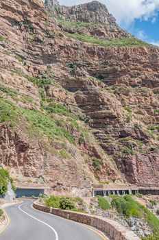 Chapmans Peak, a scenic drive between Noordhoek and Hout Bay