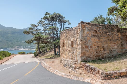 Ruins of the cook house at the old fort next to Chapmans Peak drive