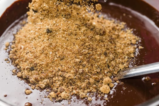 Ingredients for preparation of artisanal chocolate bar