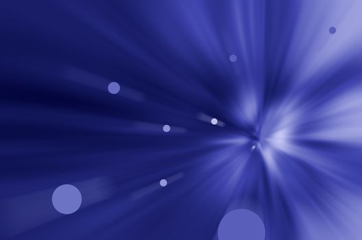 Blue vortex with purple circles as abstract background. 