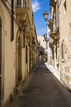 Alley at Ortigia, Syracuse, Sicily, Italy