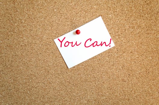 Sticky Note On Cork Board Background You Can Concept