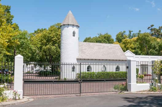 CAPE TOWN, SOUTH AFRICA - DECEMBER 15, 2014:  Erinvale wedding chapel on a farm near Somerset West