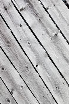 Background texture of old retro wooden lining boards wall.