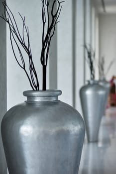 Floor vases in the lobby                           