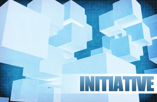 Initiative on Futuristic Abstract for Presentation Slide