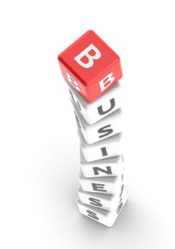 Business puzzle word image with hi-res rendered artwork that could be used for any graphic design.